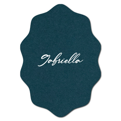 Individually Personalized Wedding Prints on Diecut Cardstock - Shape P217