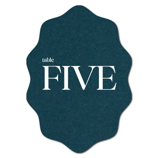 Individually Personalized Wedding Prints on Diecut Cardstock - Shape P217