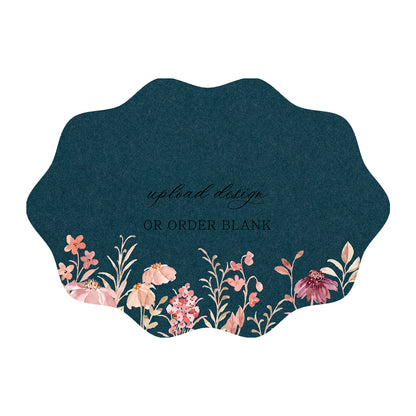 Custom Wedding Prints on Diecut Shaped Cardstock | Shape P217