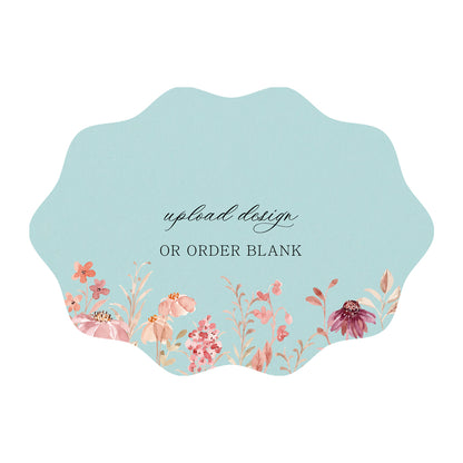 Custom Wedding Prints on Diecut Shaped Cardstock | Shape P217