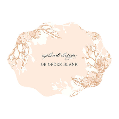 Custom Wedding Prints on Diecut Shaped Cardstock | Shape P217