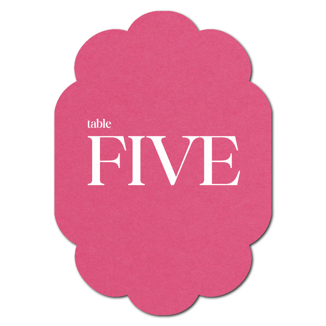Individually Personalized Wedding Prints on Diecut Cardstock - Shape P218