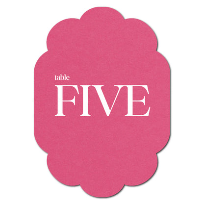 Individually Personalized Wedding Prints on Diecut Cardstock - Shape P218