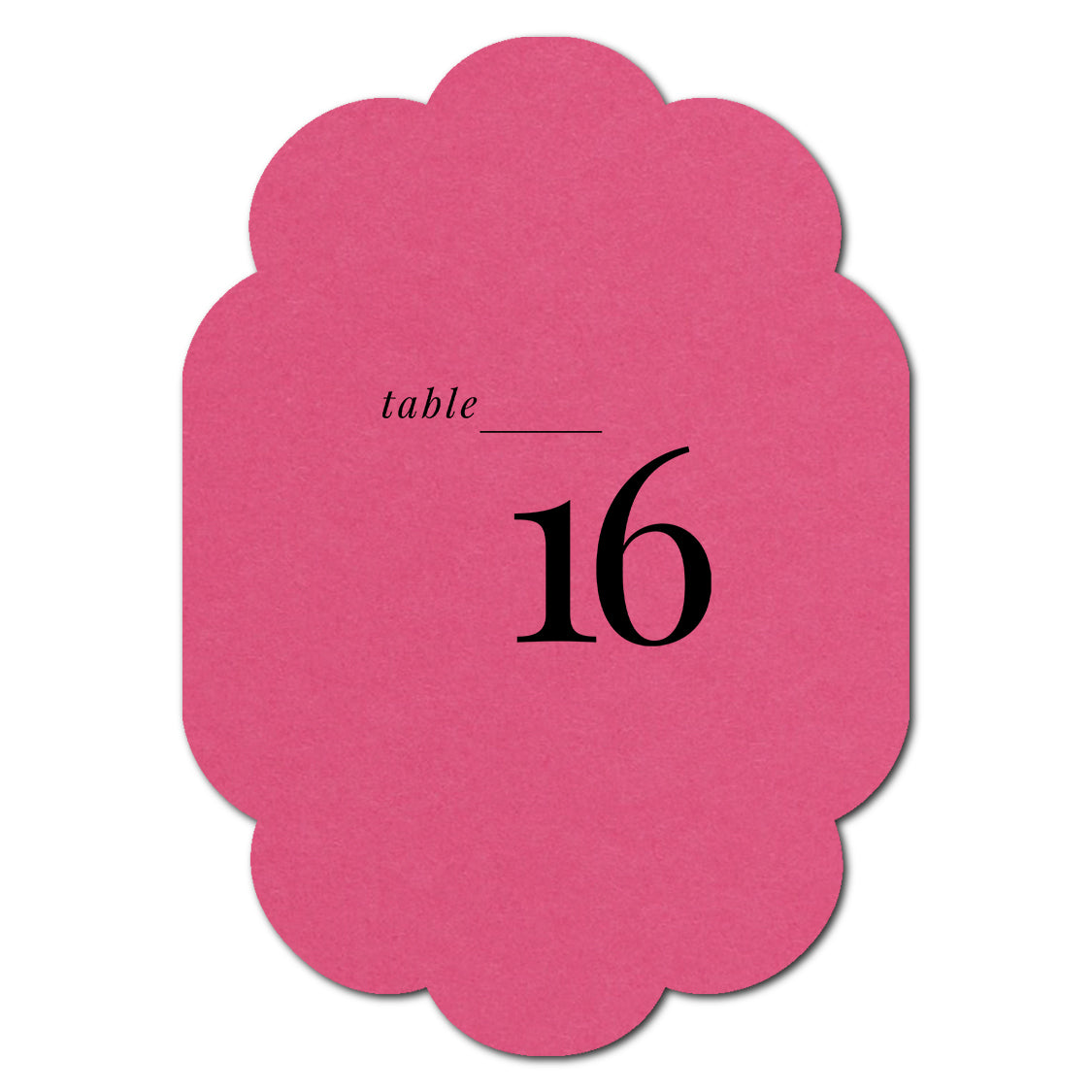 Individually Personalized Wedding Prints on Diecut Cardstock - Shape P218