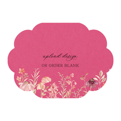 Custom Wedding Prints on Diecut Shaped Cardstock | Shape P218