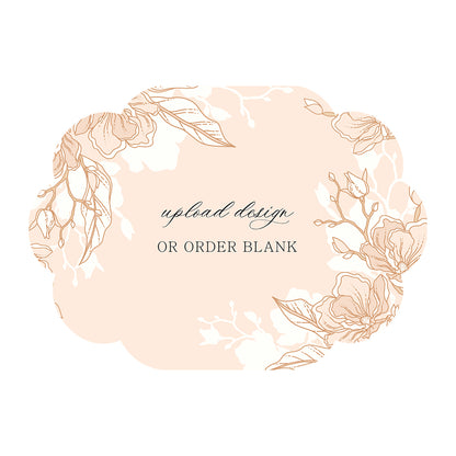 Custom Wedding Prints on Diecut Shaped Cardstock | Shape P218