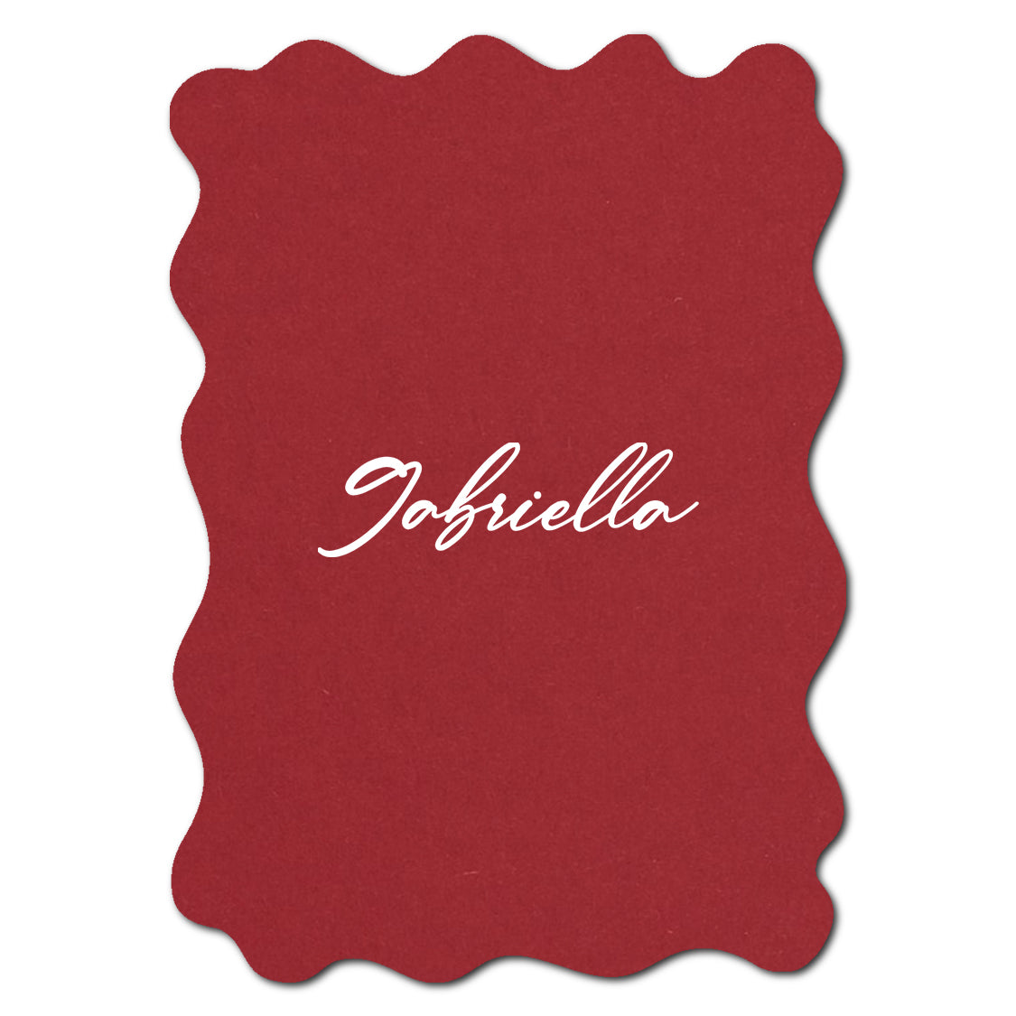 Individually Personalized Wedding Prints on Diecut Cardstock - Shape P219