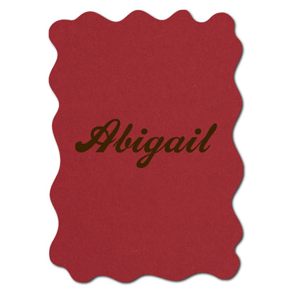 Individually Personalized Wedding Prints on Diecut Cardstock - Shape P219