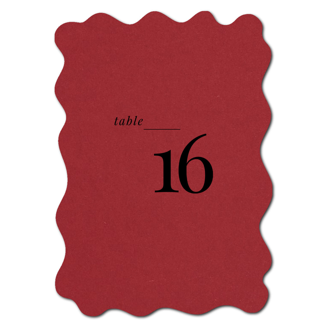 Individually Personalized Wedding Prints on Diecut Cardstock - Shape P219