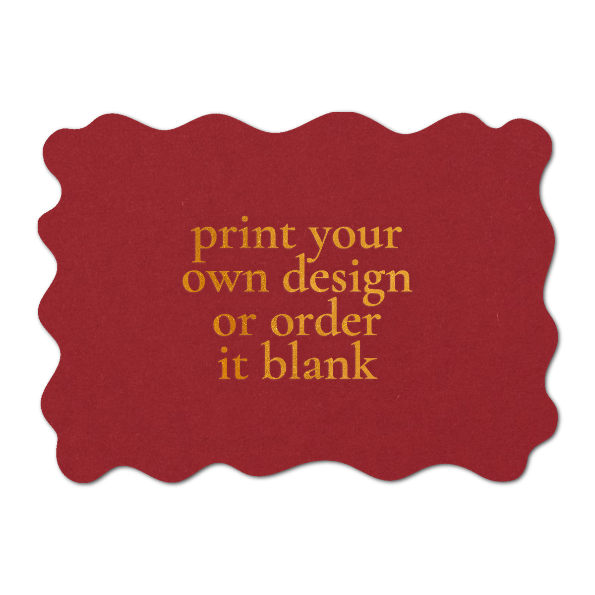 Custom Wedding Prints on Diecut Shaped Cardstock | Shape P219