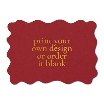 Custom Wedding Prints on Diecut Shaped Cardstock | Shape P219
