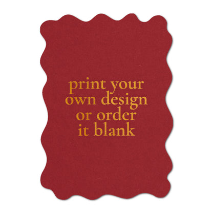 Custom Wedding Prints on Diecut Shaped Cardstock | Shape P219