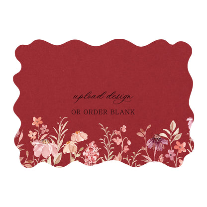 Custom Wedding Prints on Diecut Shaped Cardstock | Shape P219