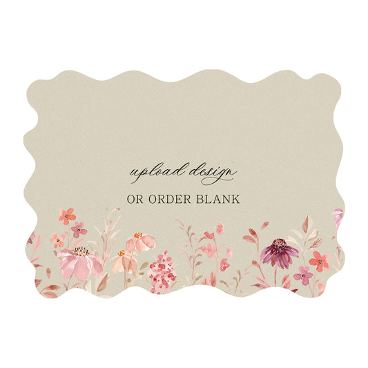 Custom Wedding Prints on Diecut Shaped Cardstock | Shape P219