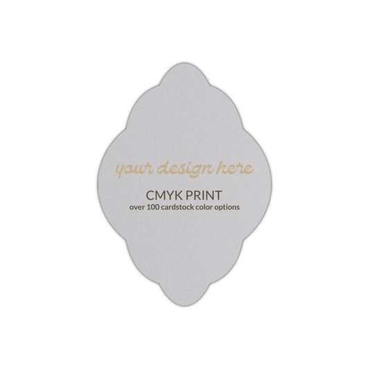 Shape P21 Diecut Card | CMYK Print | 2" x 3"