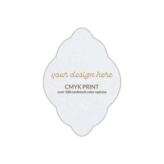 Shape P21 Diecut Card | CMYK Print | 3" x 4"