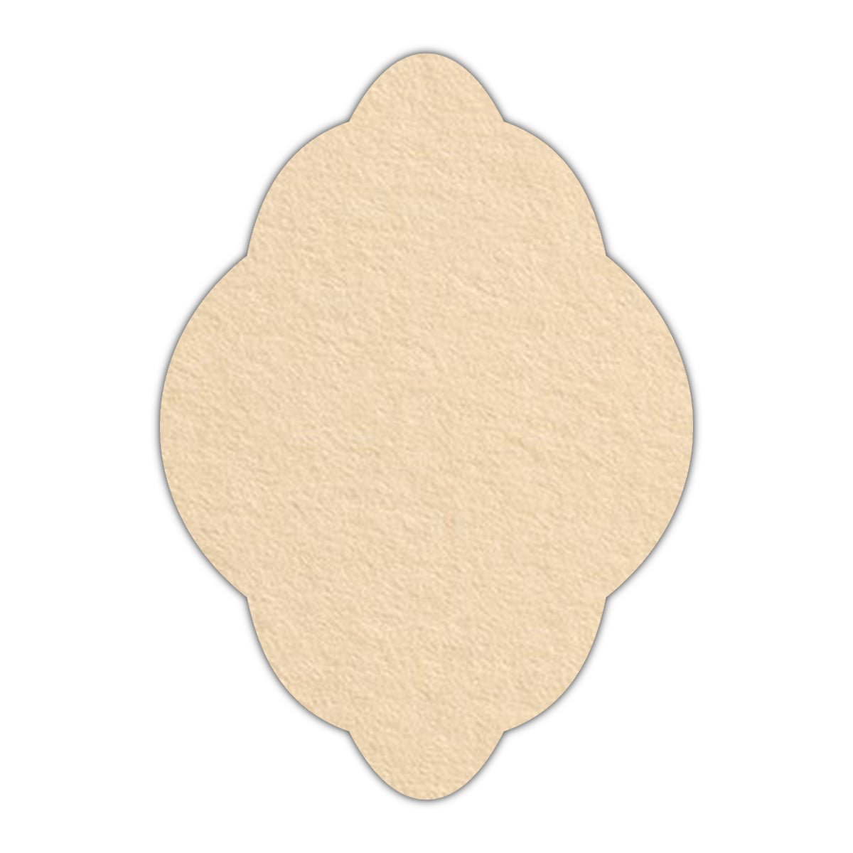 CMYK Print on Antique Ivory Cardstock | Shape P21 | 3" x 4"