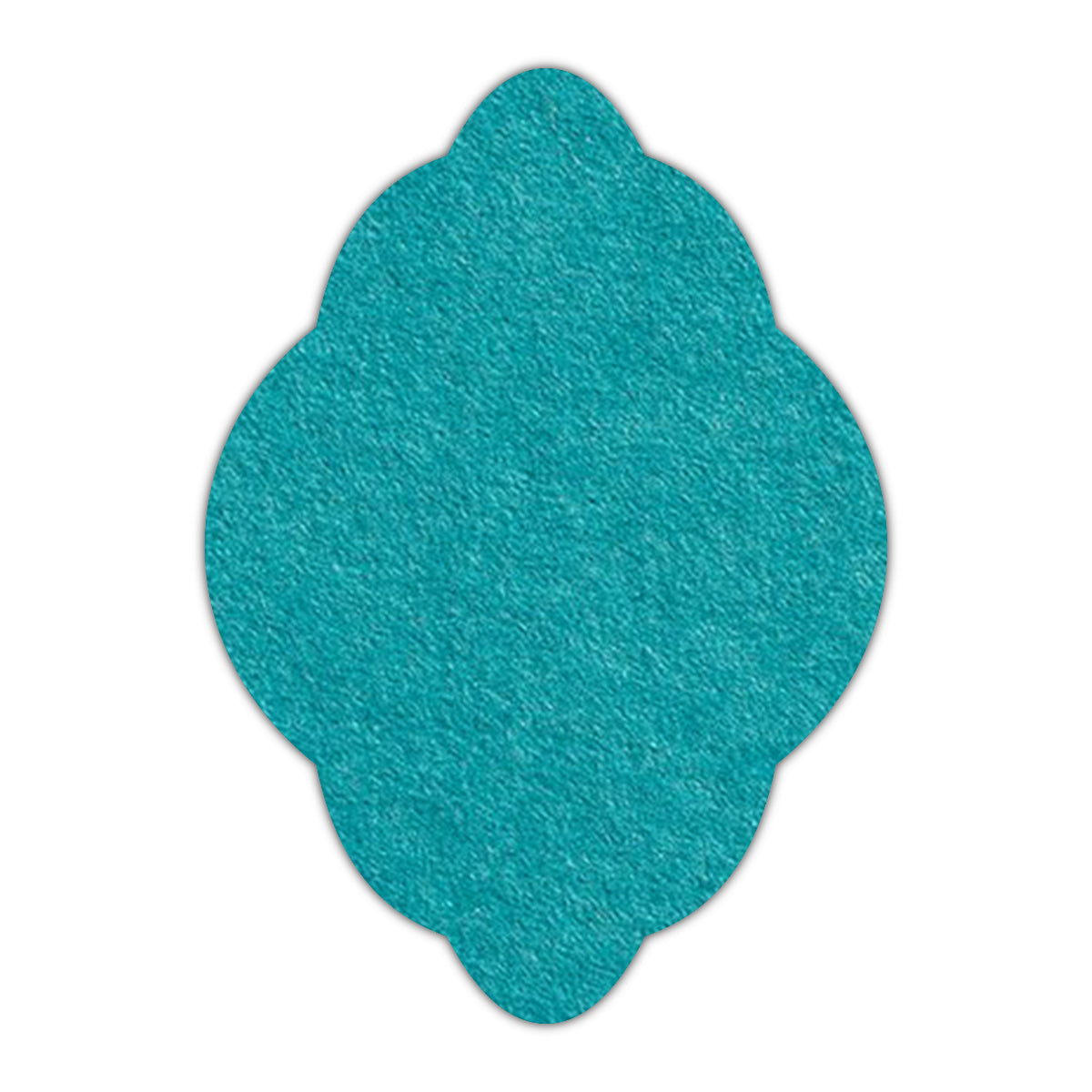 CMYK Print on Aqua Blue Cardstock | Shape P21 | 2" x 3"