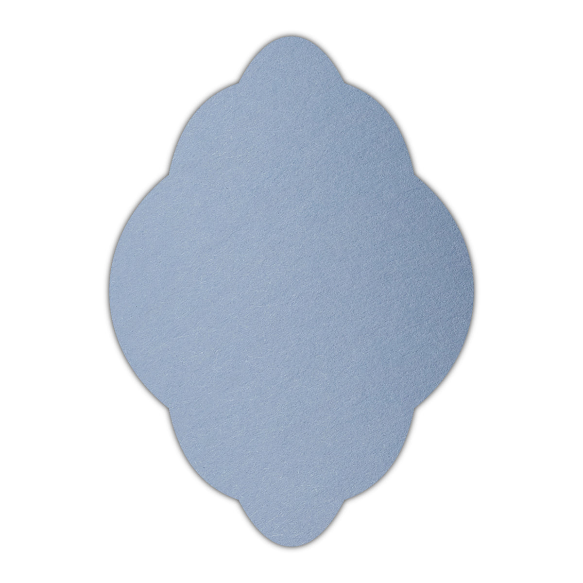 CMYK Print on Azure Blue Cardstock | Shape P21 | 2" x 3.5"