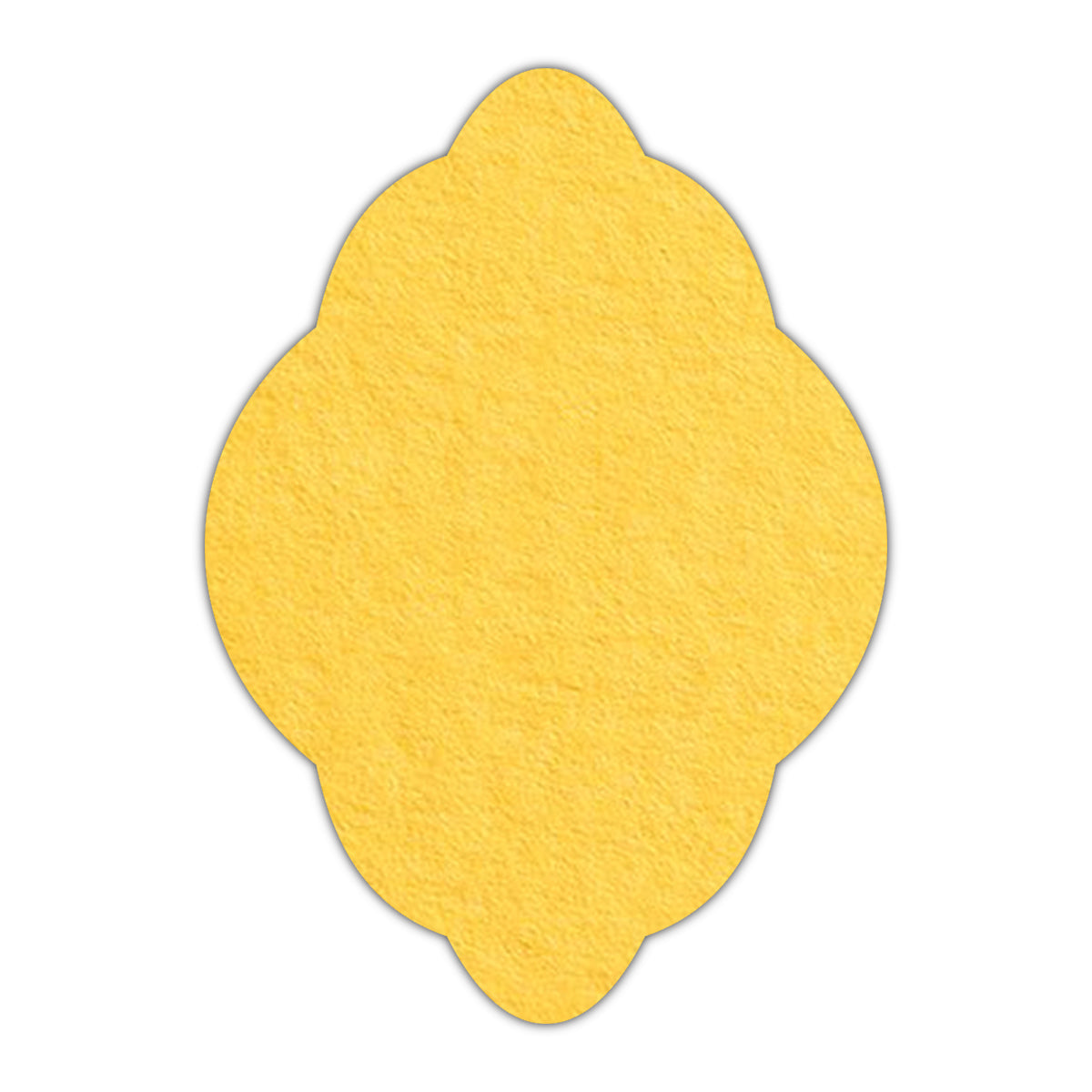 CMYK Print on Canary Yellow Cardstock | Shape P21 | 5" x 7"