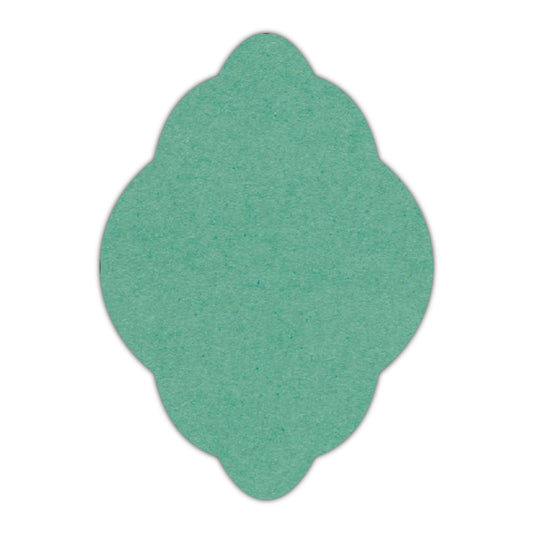 CMYK Print on Caribbean Blue Cardstock | Shape P21 | 8" x 10"