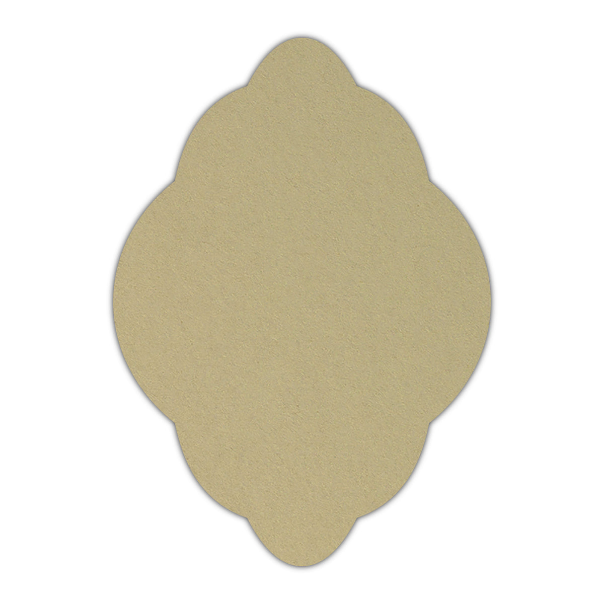 CMYK Print on Shimmer Champagne Cardstock | Shape P21 | 4.25" x 5.5"