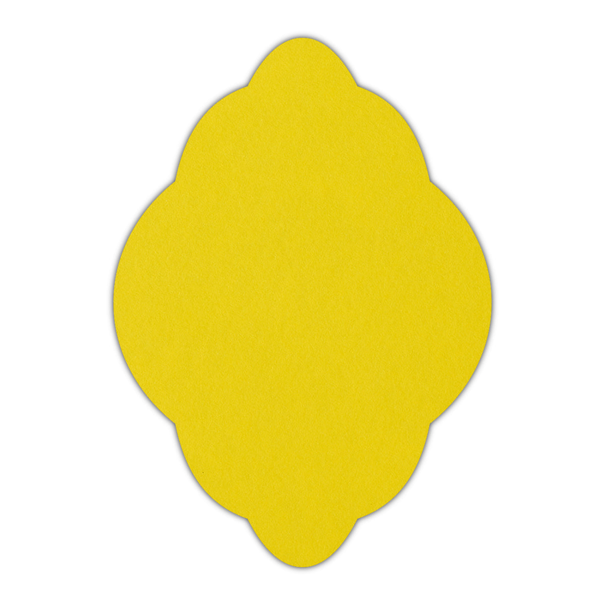 CMYK Print on Factory Yellow Cardstock | Shape P21 | 2.5" x 3.5"