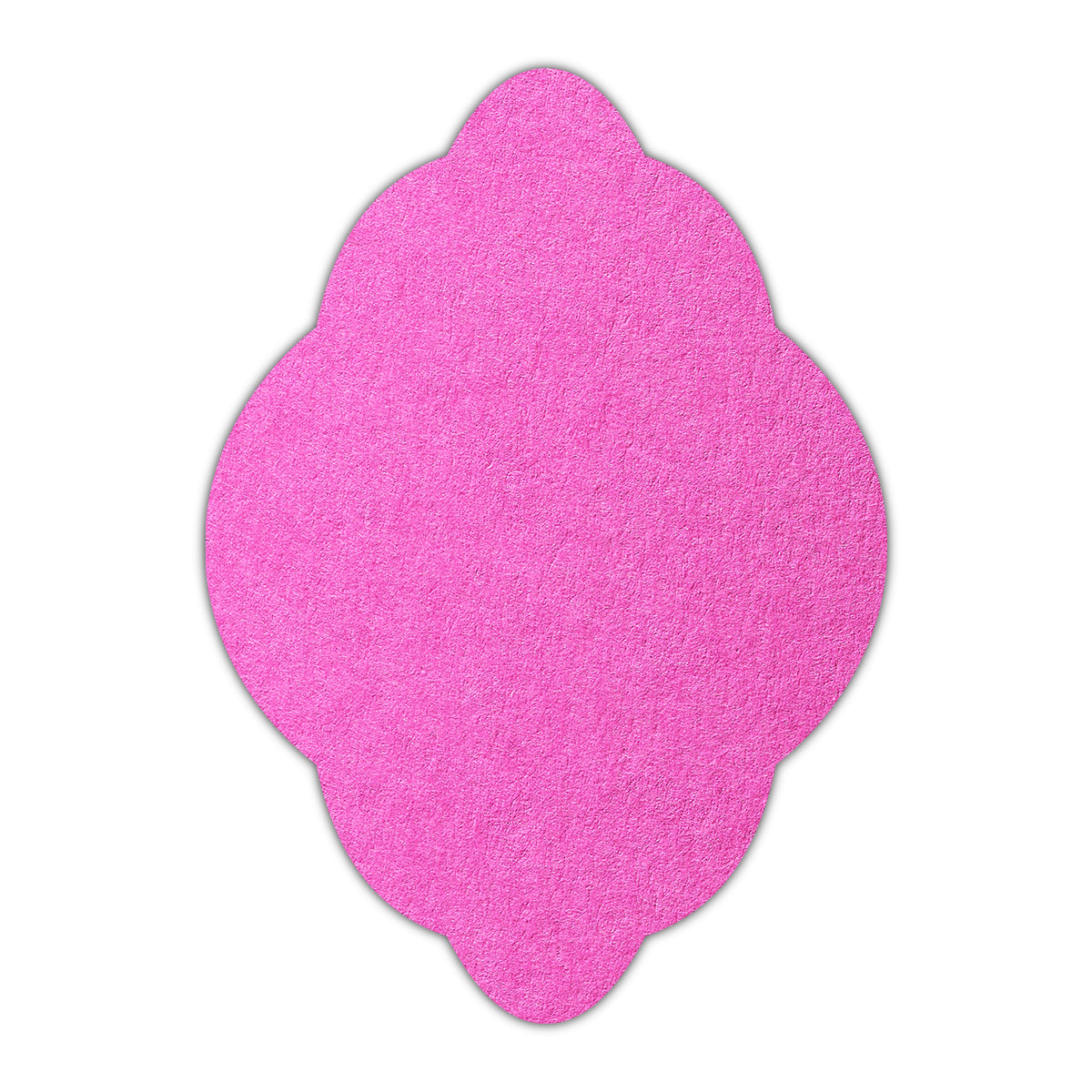 CMYK Print on Fuchsia Pink Cardstock | Shape P21 | 2" x 3.5"