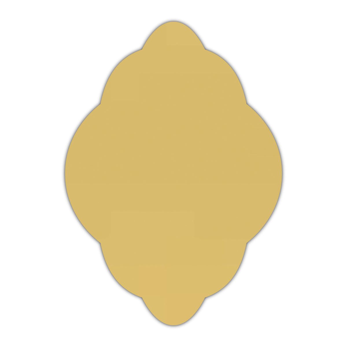 CMYK Print on Shimmer Gold Cardstock | Shape P21 | 8" x 10"