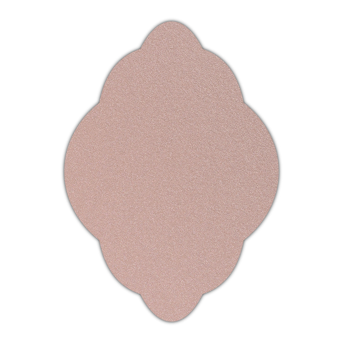 CMYK Print on Shimmer Nude Cardstock | Shape P21 | 2" x 3"