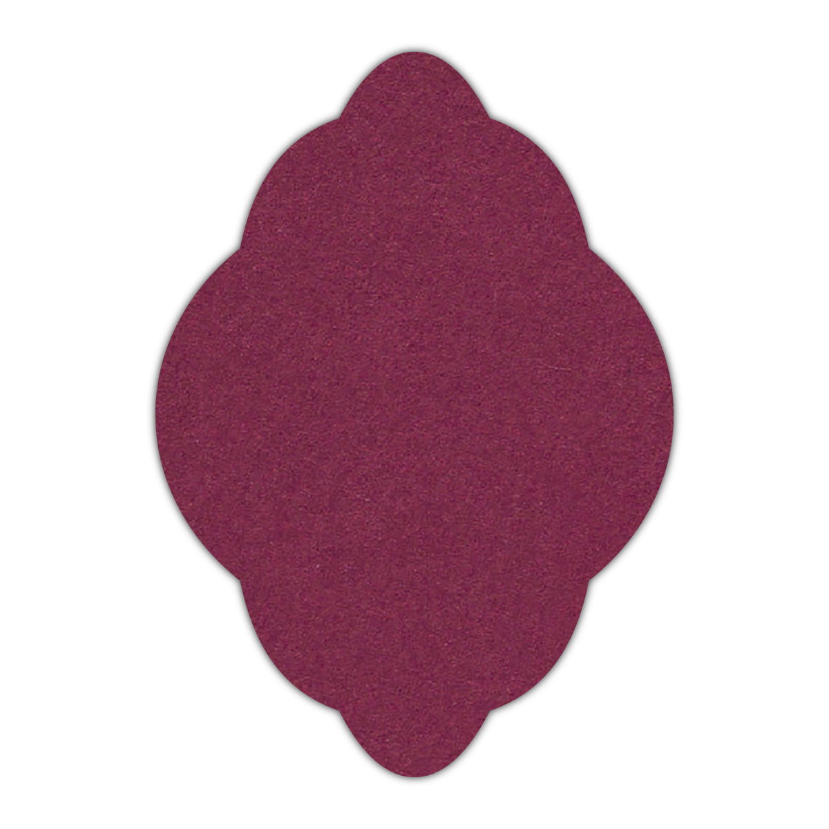 CMYK Print on Orchid Cardstock | Shape P21 | 2" x 3"