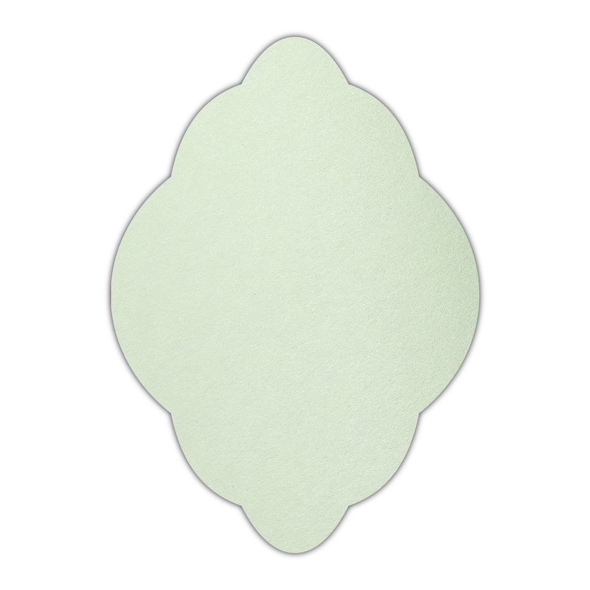 CMYK Print on Pistachio Cardstock | Shape P21 | 2" x 3.5"