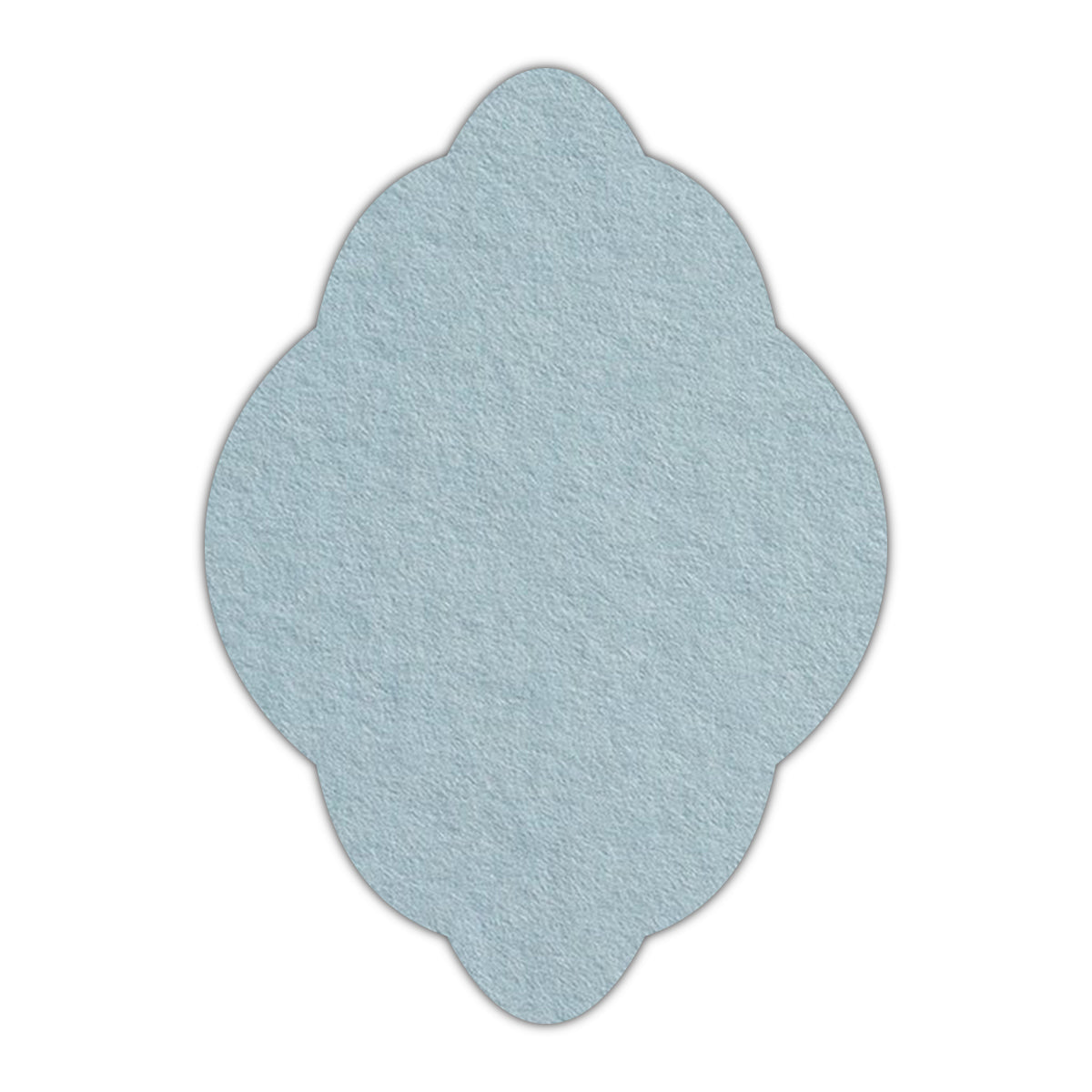CMYK Print on Placid Blue Cardstock | Shape P21 | 2" x 3"