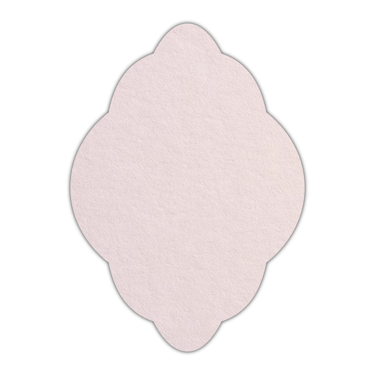 CMYK Print on Powder Pink Cardstock | Shape P21 | 3" x 4"