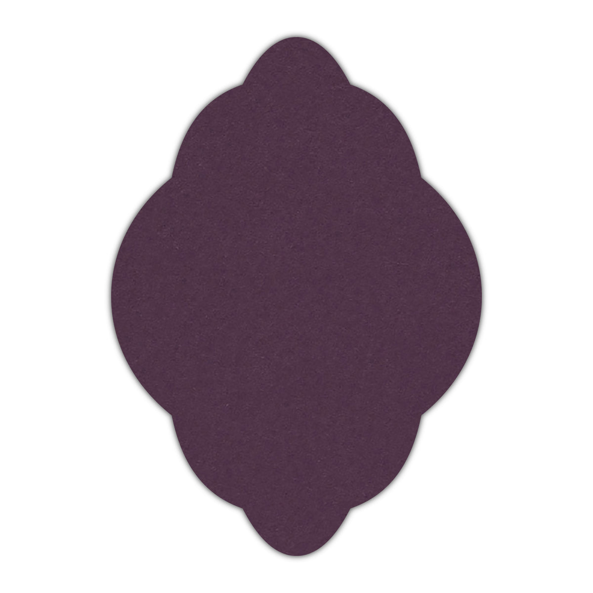 CMYK Print on Prune Cardstock | Shape P21 | 2.5" x 3.5"