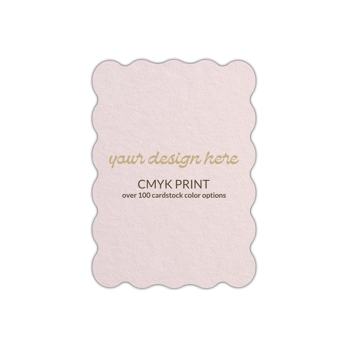 Shape P22 Diecut Card | CMYK Print | 2" x 3"
