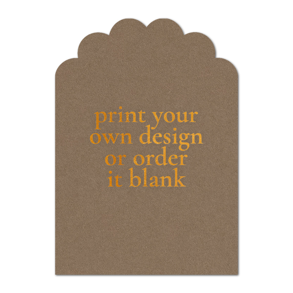Custom Wedding Prints on Diecut Shaped Cardstock | Shape P220