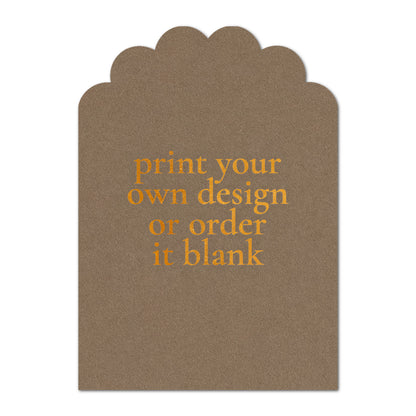 Custom Wedding Prints on Diecut Shaped Cardstock | Shape P220