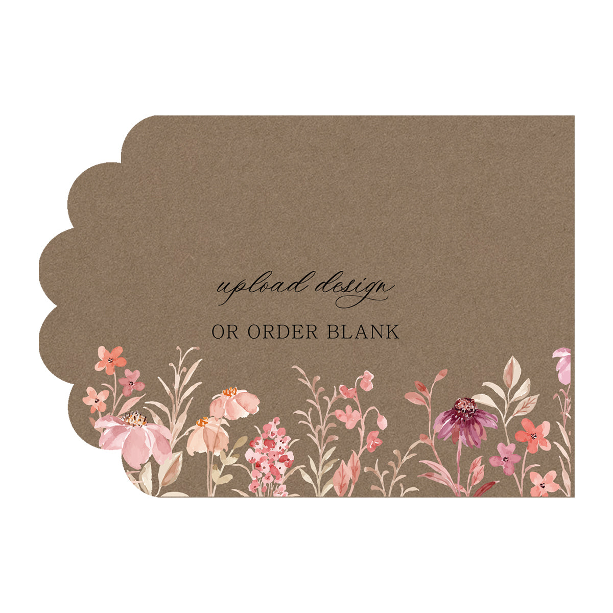 Custom Wedding Prints on Diecut Shaped Cardstock | Shape P220