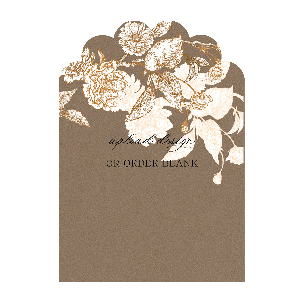 Custom Wedding Prints on Diecut Shaped Cardstock | Shape P220