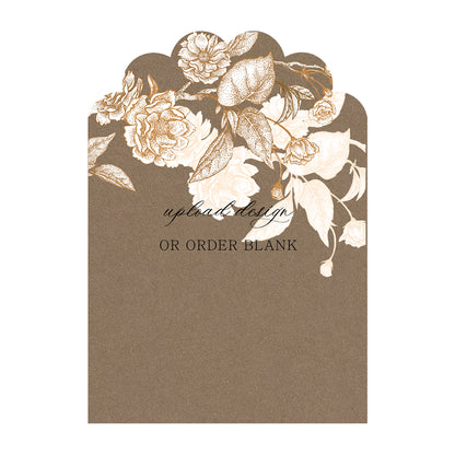 Custom Wedding Prints on Diecut Shaped Cardstock | Shape P220