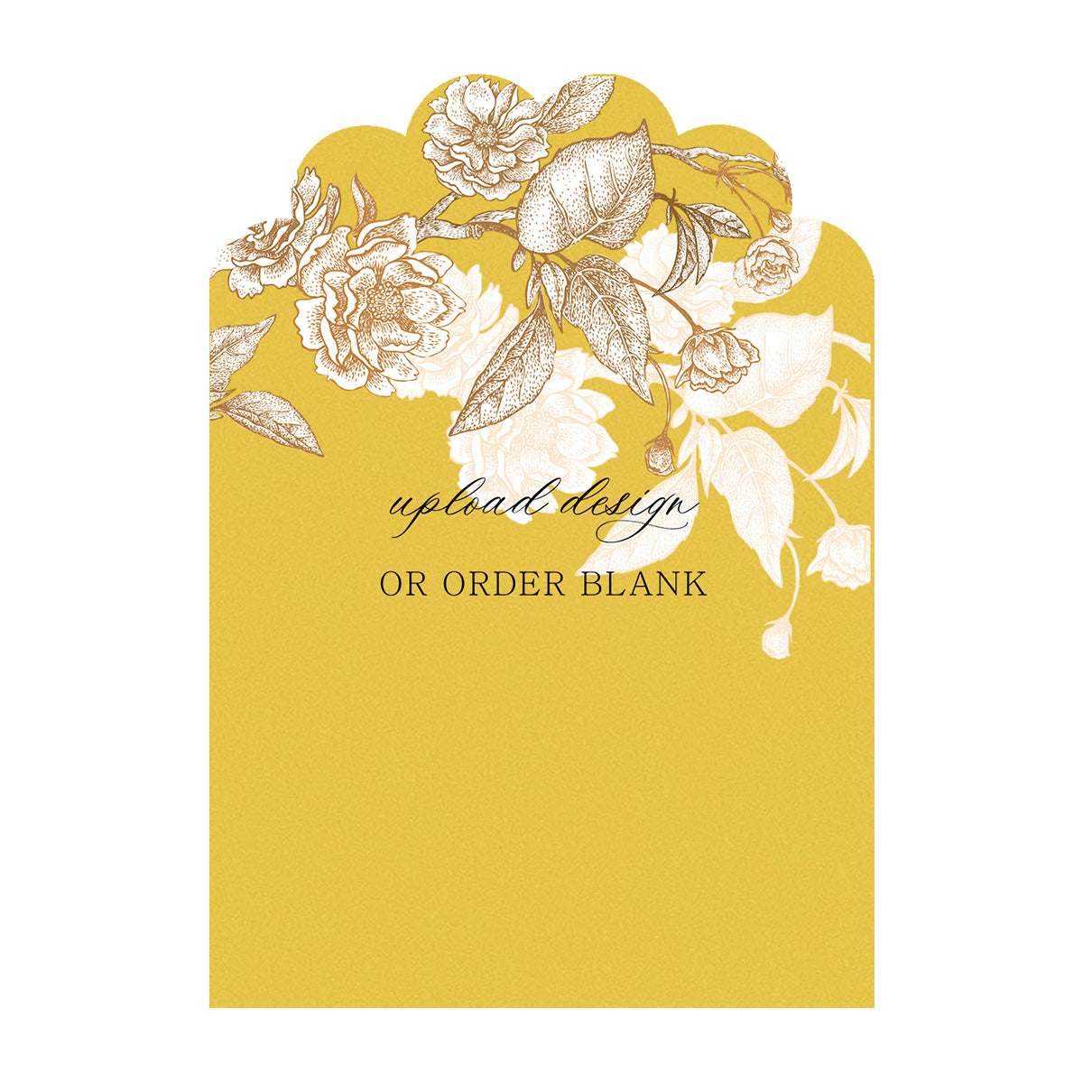 Custom Wedding Prints on Diecut Shaped Cardstock | Shape P220
