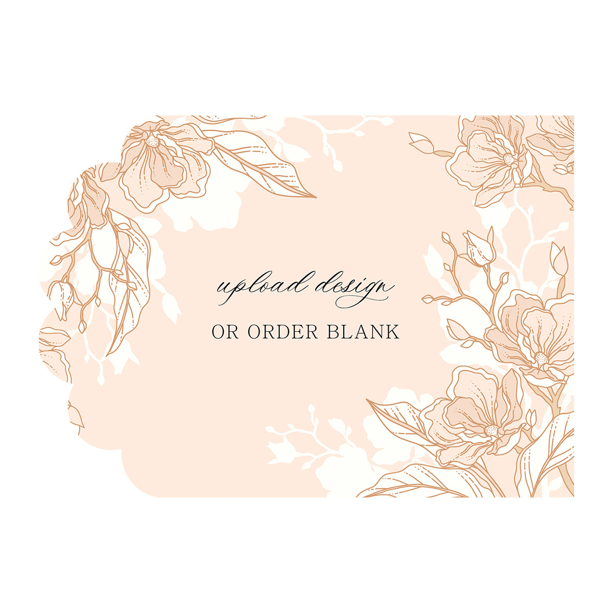 Custom Wedding Prints on Diecut Shaped Cardstock | Shape P220