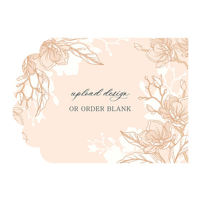 Custom Wedding Prints on Diecut Shaped Cardstock | Shape P220
