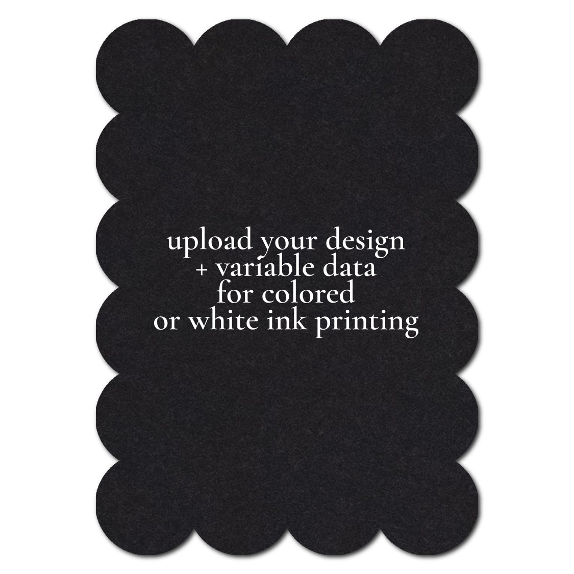 Individually Personalized Wedding Prints on Diecut Cardstock - Shape P221
