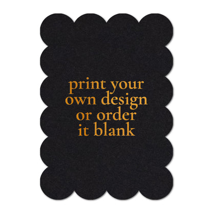 Custom Wedding Prints on Diecut Shaped Cardstock | Shape P221