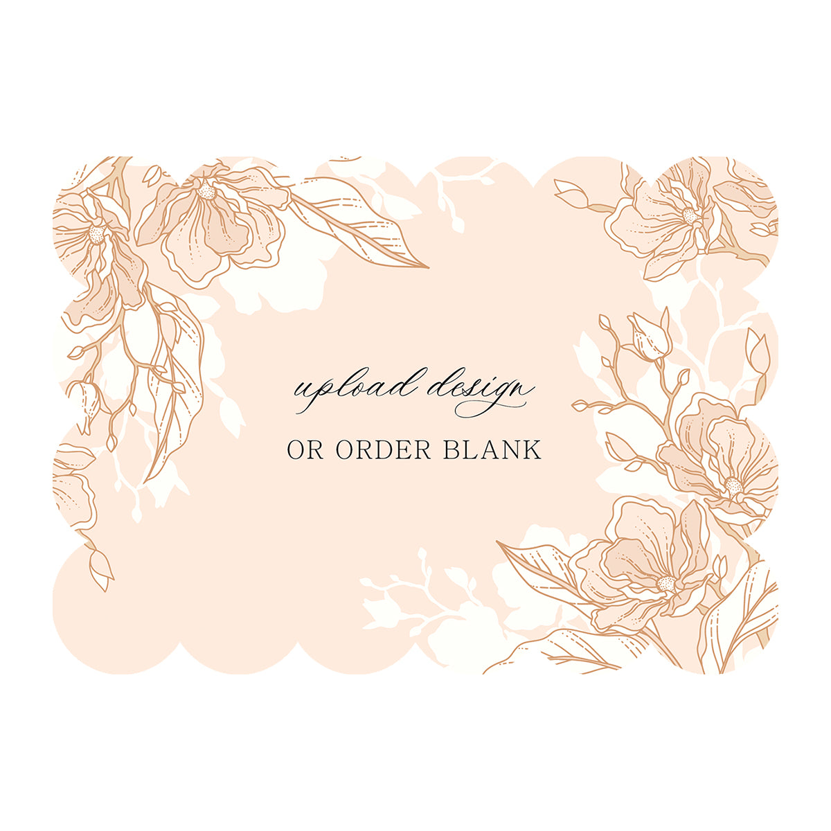 Custom Wedding Prints on Diecut Shaped Cardstock | Shape P221