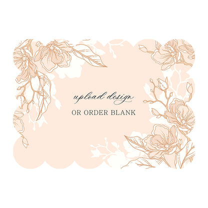 Custom Wedding Prints on Diecut Shaped Cardstock | Shape P221