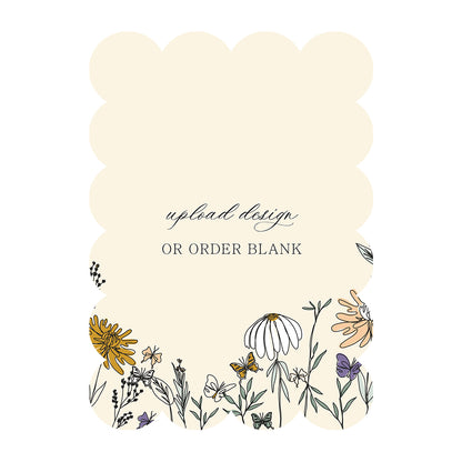 Custom Wedding Prints on Diecut Shaped Cardstock | Shape P221