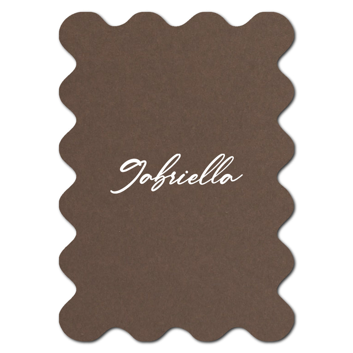 Individually Personalized Wedding Prints on Diecut Cardstock - Shape P222